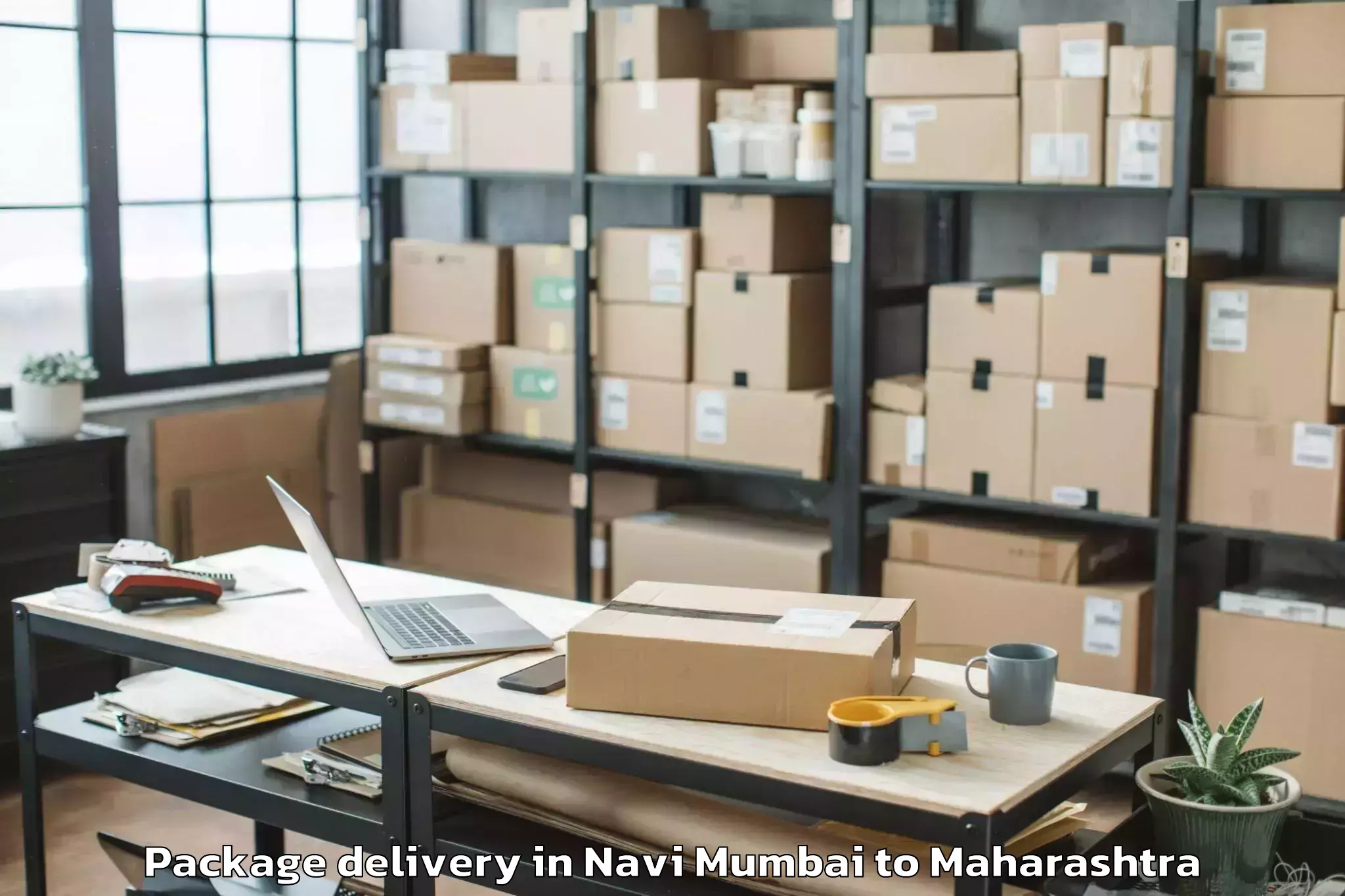 Reliable Navi Mumbai to Chandurbazar Package Delivery